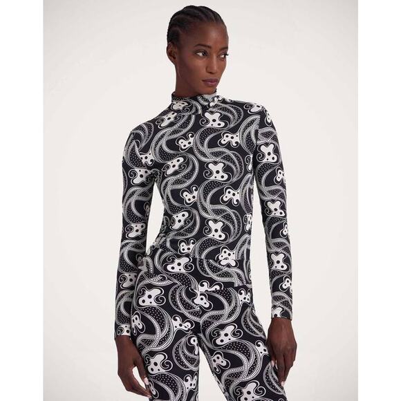 La DOUBLEJ Turtleneck Top in Aperol M - Picture 1 of 4